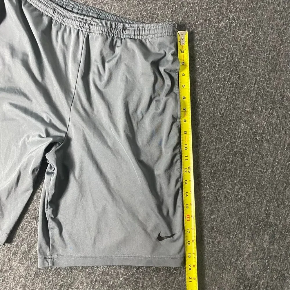 Nike Men's Grey and Blue Shorts
